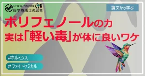 ポリフェノールの力：実は「軽い毒」が体に良いワケ？