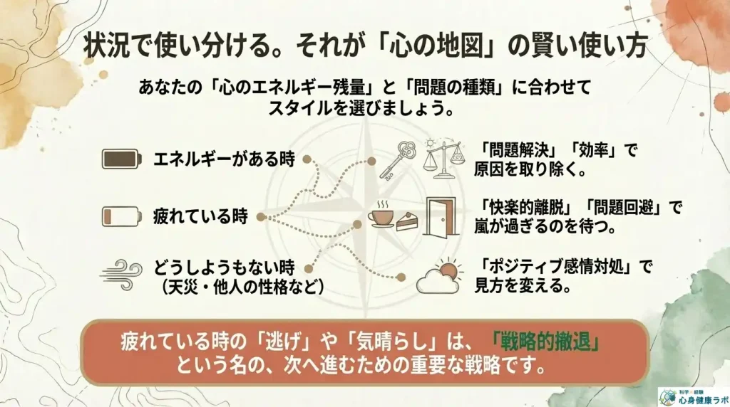 状況で使い分けるのが心の地図の賢い使い方