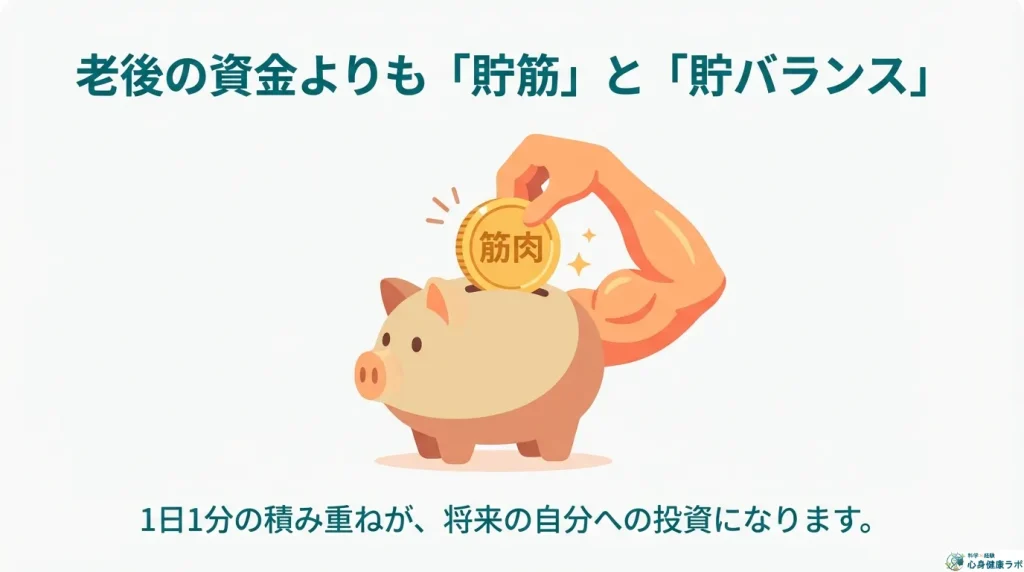老後の資金よりも貯筋と貯バランス