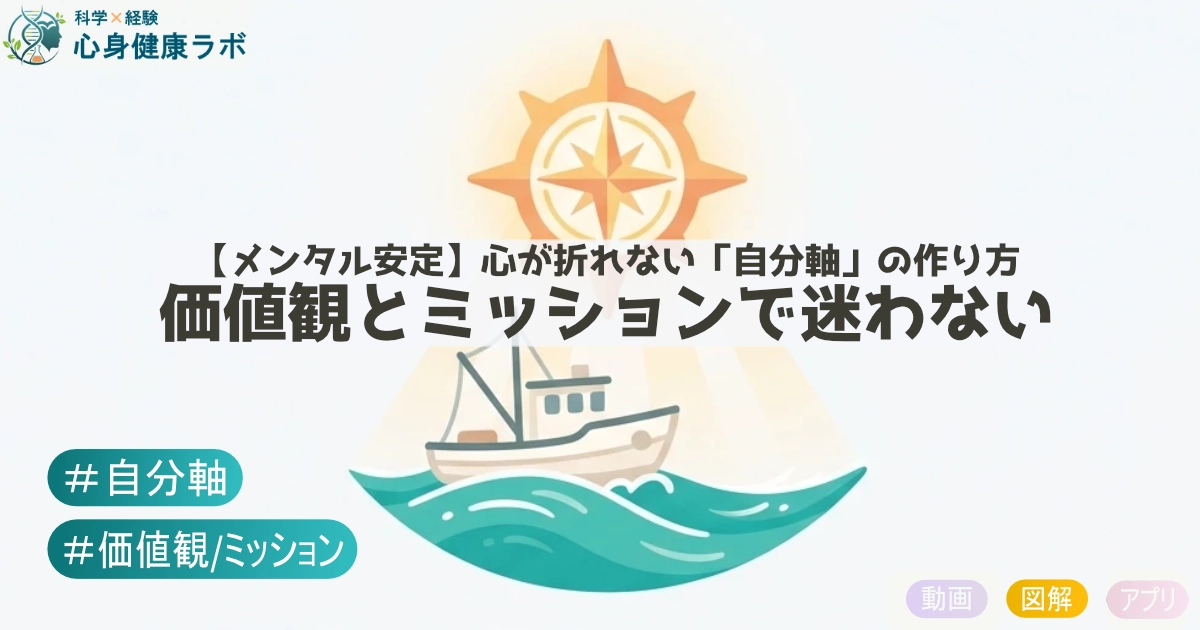 心の折れない自分軸の作り方 価値観とミッションで迷わない