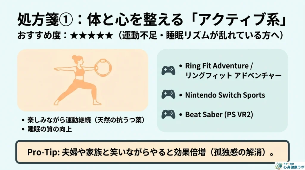 体と心を整えるアクティブ系