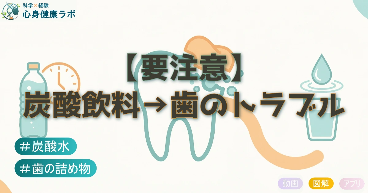 炭酸水×歯の詰め物